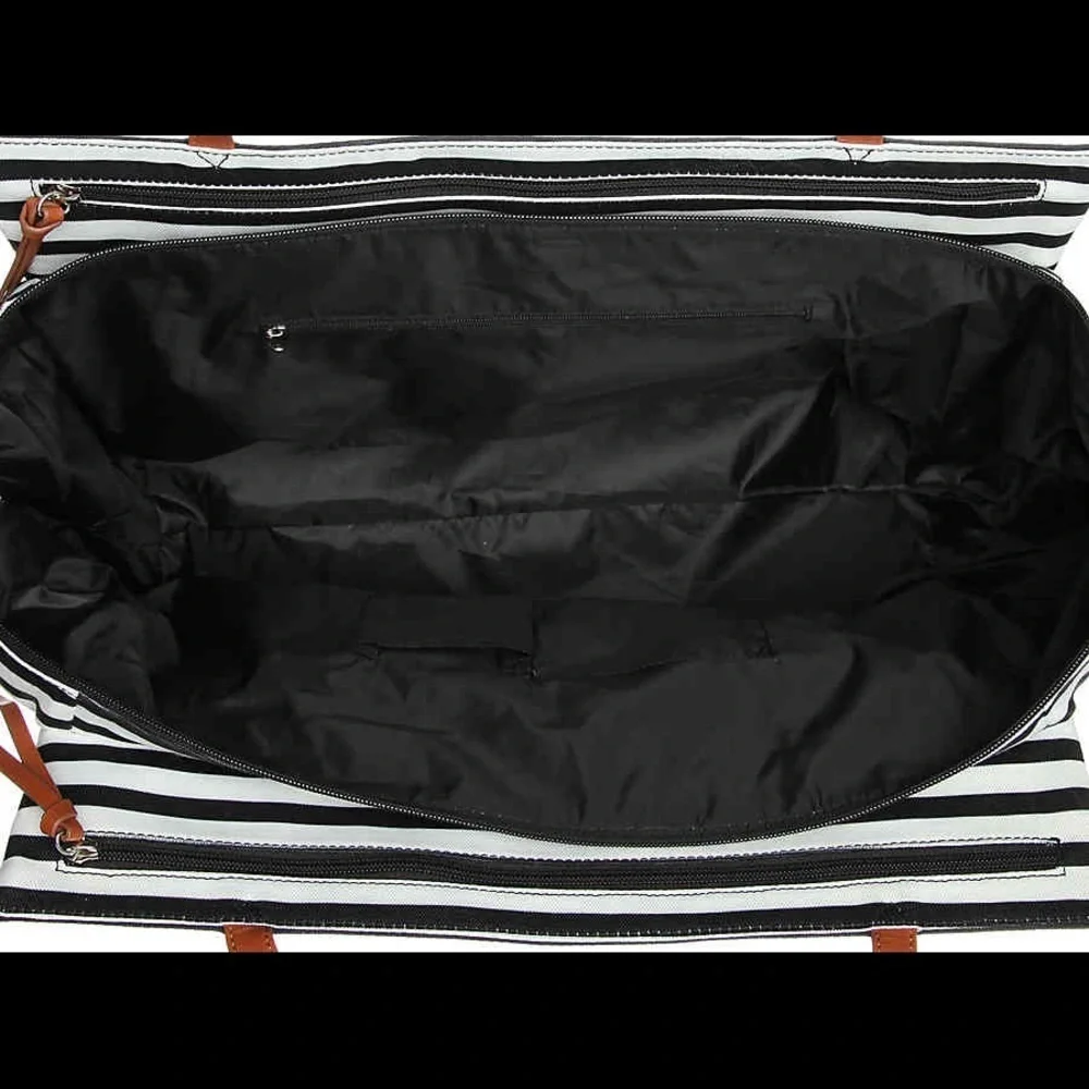 DSW striped Canvas Bag